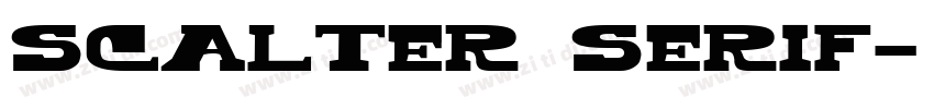 Scalter serif字体转换